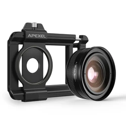 APEXEL 10-20X Zoom Macro Lens HD Micro Phone Camera Lens for iPhone Samsung Smartphones - Supports Eye Macro Photography