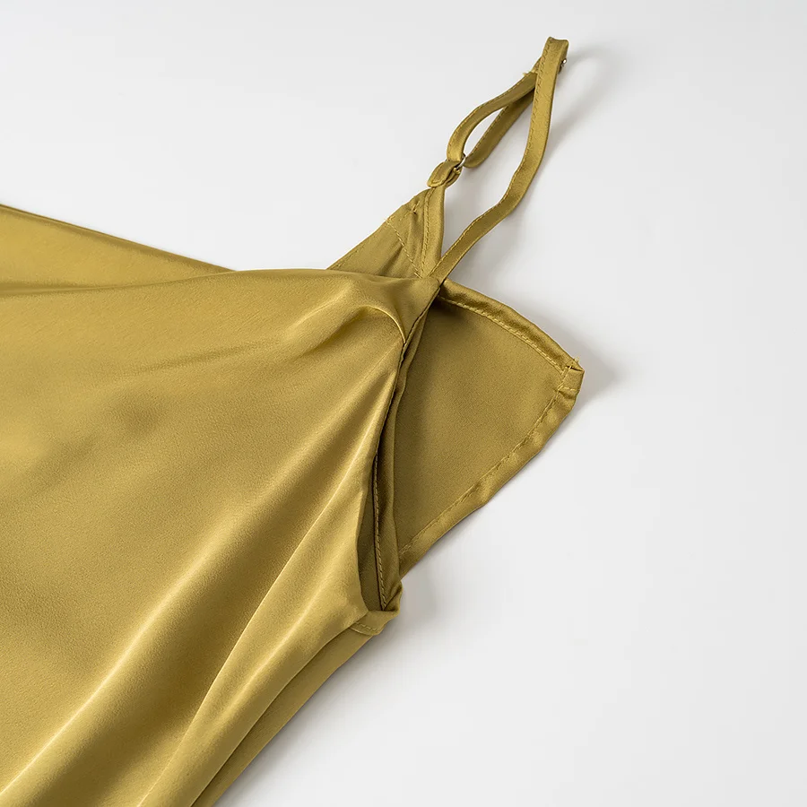 Ele High-Waisted Midi Dr with Side Slits And Strap Design by JNLEAOG Perfect for Autumn Casual Wear Polyester Fiber