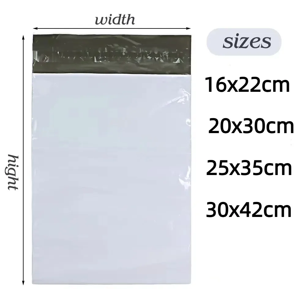 100pcs Self-adhesive Packaging Bag Sealing Express Logistics Mailing Shipping Bag Dustproof Waterproof Delivery Bag