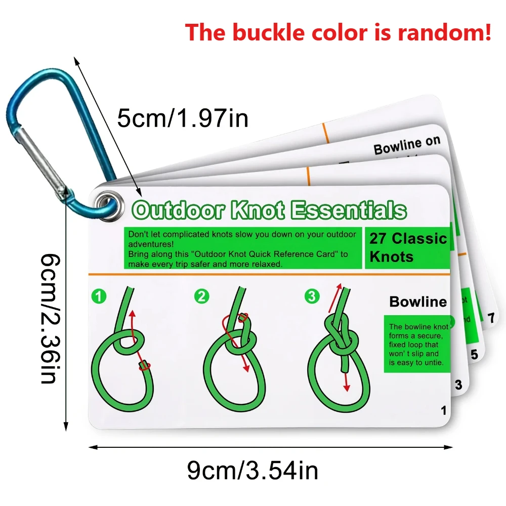 Outdoor Knot Tying Guide Cards - Outdoor Adventure Guide recension och pris