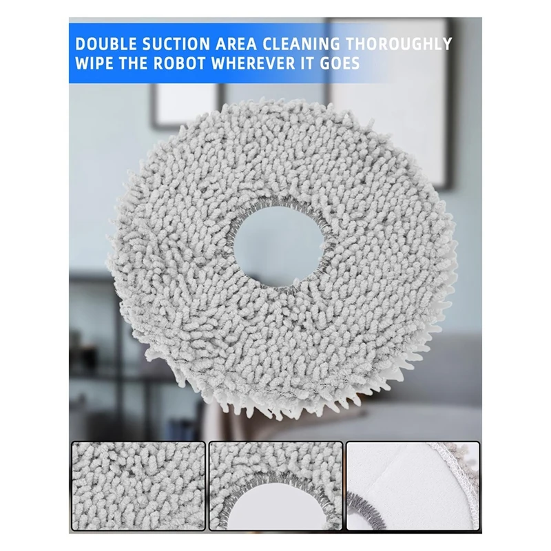 Main Side Brush Filter Mop Cloths Dust Bag Spare Parts For Roborock Q Revo / P10 A7400rr Robot Vacuums Cleaner