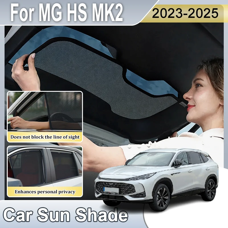 

Car Sun Shades For MG HS MK2 Accessories EHS 2023 2024 2025 Front Rear Window Sun Shades Covers Anti UV Visors Heat light Tools