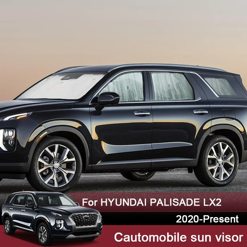 

Автомобильные солнцезащитные козырьки с УФ-защитой для Hyundai Palisade LX2 2020-2025, оконная занавеска, солнцезащитный козырек, лобовое стекло, автоаксессуары