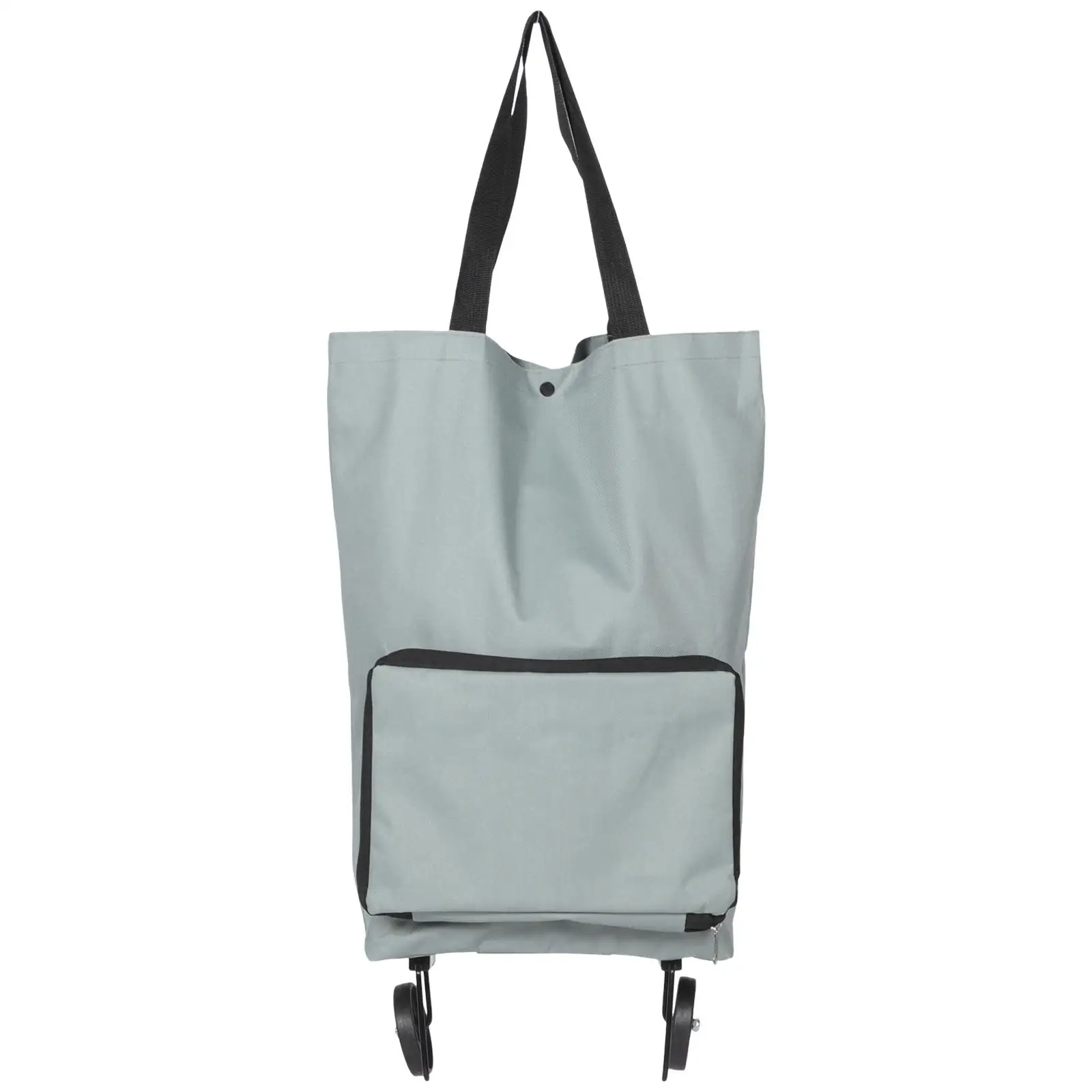 

Shopping Trolley Foldable Storage Crate Wheels Straps Large Shopping Cart Bag Capacity Collapsible Cart Grocery Bag