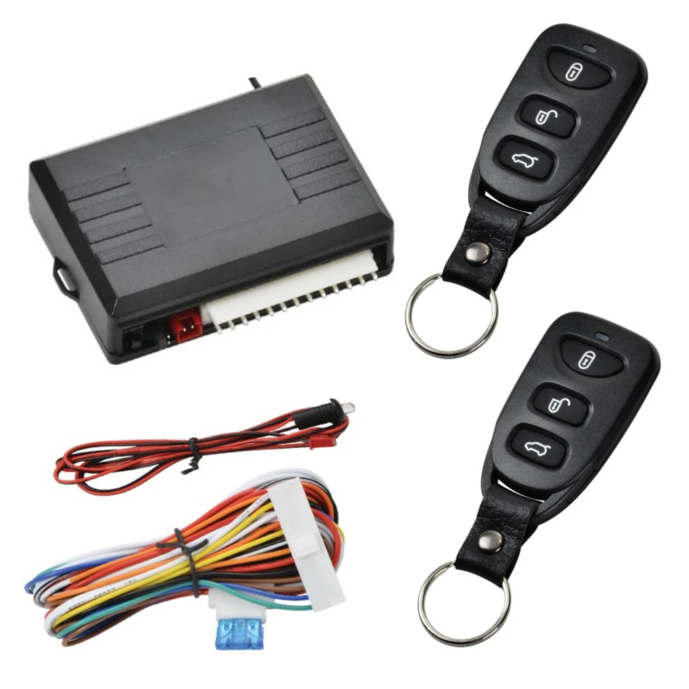 Sistema di allarme senza chiave universale 12V Kit centrale automatico per auto Blocco porta Sistema di controllo remoto del veicolo per accessori