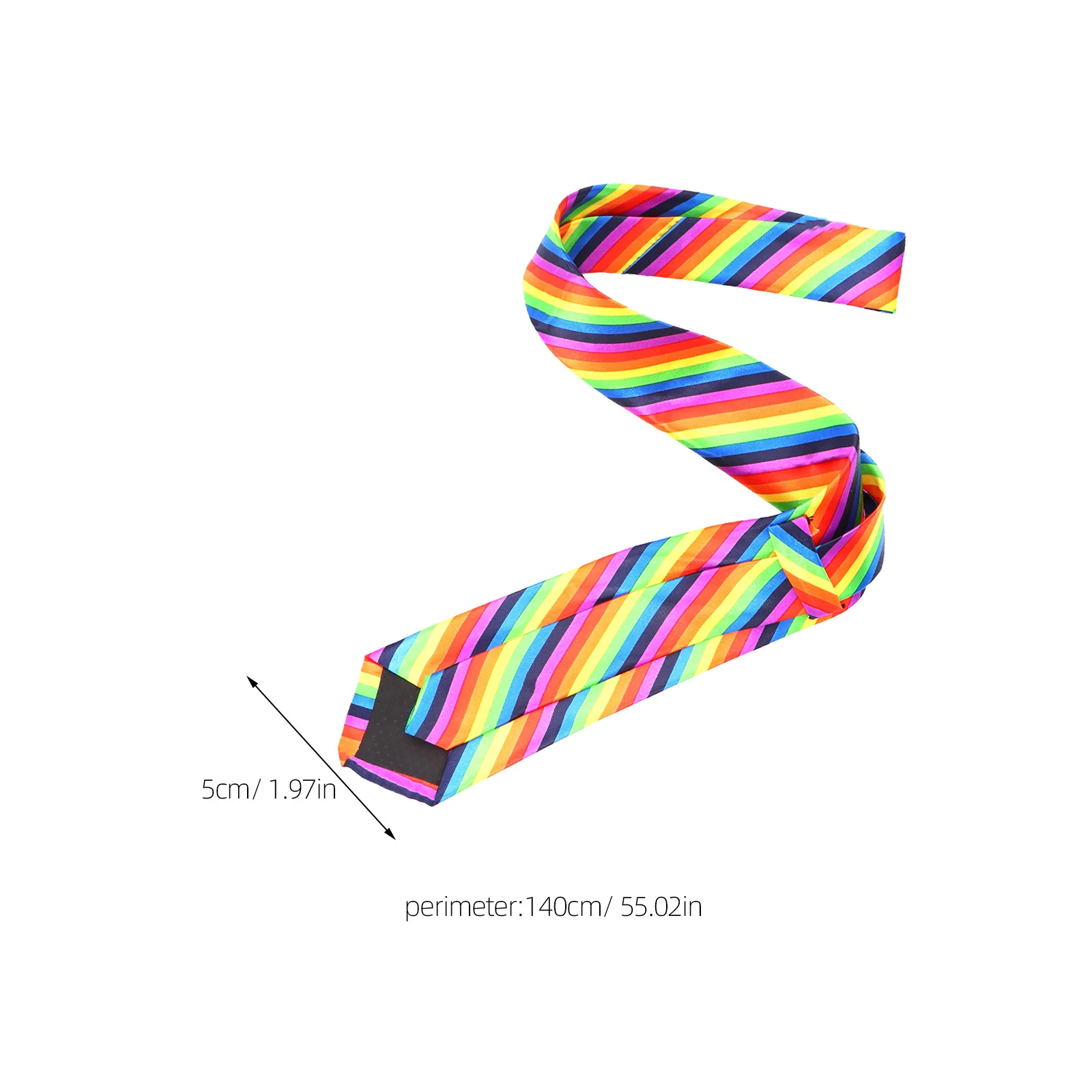 1 قطعة ربطة العنق الطباعة قوس قزح 5 سنتيمتر عرض دائم زي التعادل مريحة عادية مهرجان الحفلات ملحق ربطة العنق #4
