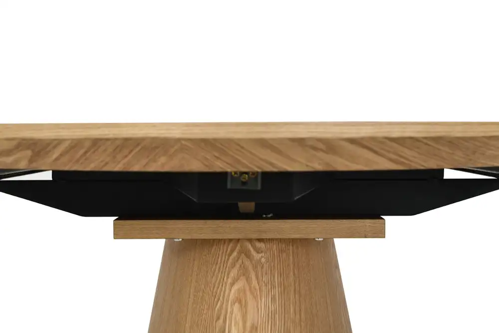 NOVA Scandinavian style expandable oval dining table 160/200 cm oak 4/6/8 kitchen dining table wooden furniture