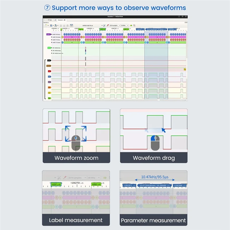 

ABJF-Slogic Combo 8 Slogic Analyzer Daplink Cklink Debugger Tool