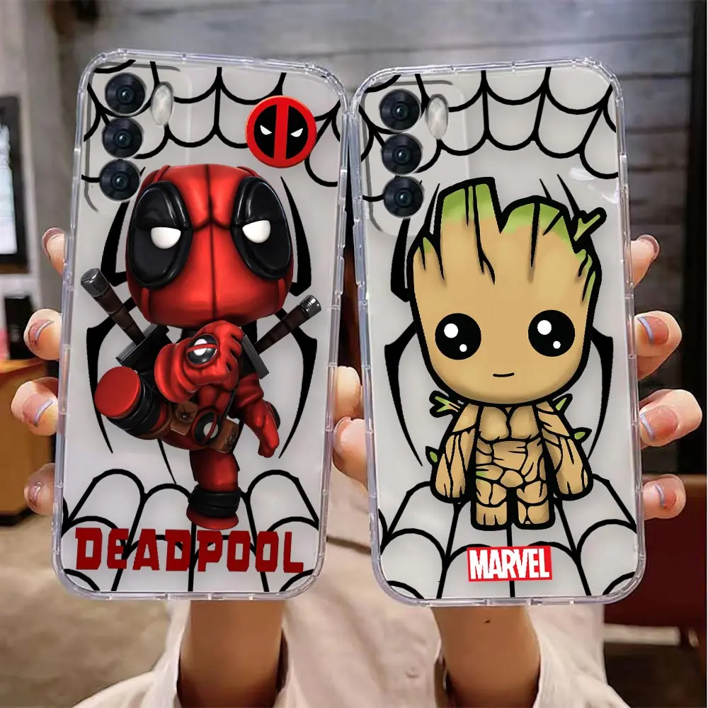 Clear Phone Case For VIVO Y32 Y33S Y50 Y51S Y52S Y53S Y55S Y66 Y77 Y95 Y97 5G 4G Case Funda Shell Marvel Avengers Anime Cartoon