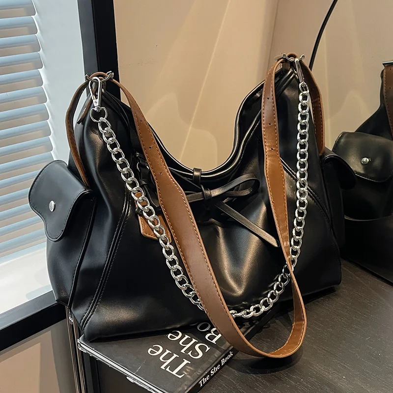 

2025 New Fashion Premium Tote Bag for Women - Commuter Minimalist Large Capacity Chain Crossbody Bag