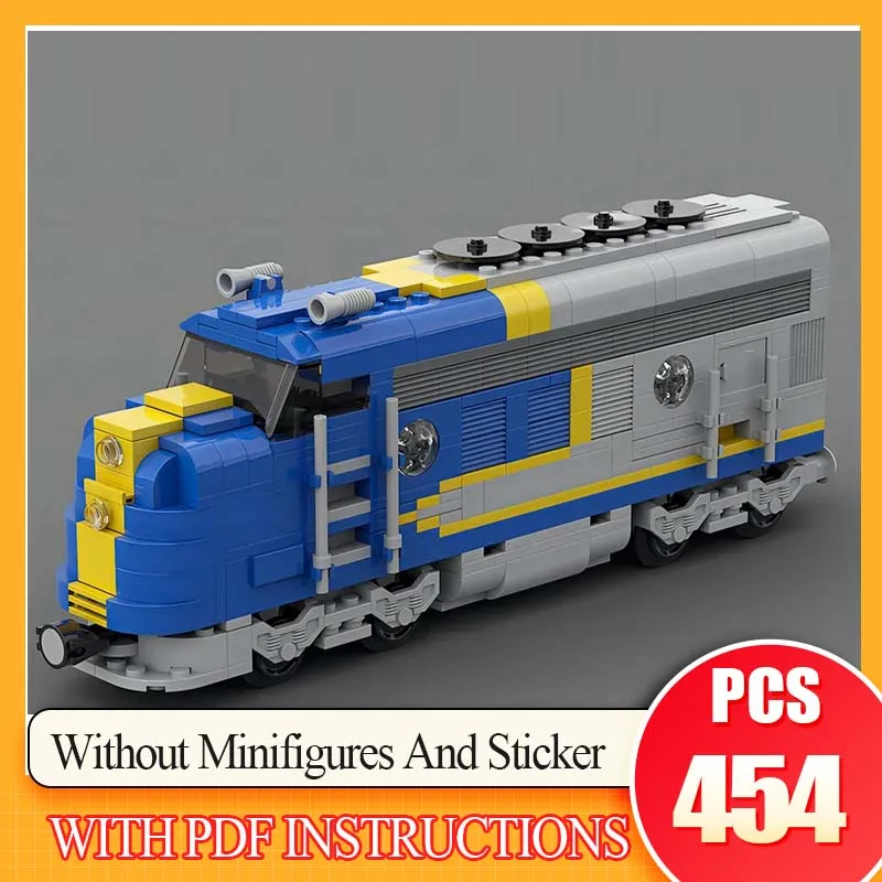 

Train Railway Carriage Sets Puzzle Kid's Bricks Toys Xmas Gifts MOC Technology Building Blocks Santa Fe Super Chief Locomotive