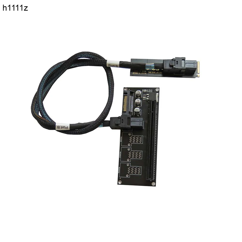 NVMe M.2 NGFF to PCIe 3.0 x4 x16 Riser Card for External Video Card Graphics Card NVME to PCI Express x16 Riser Board with Cable