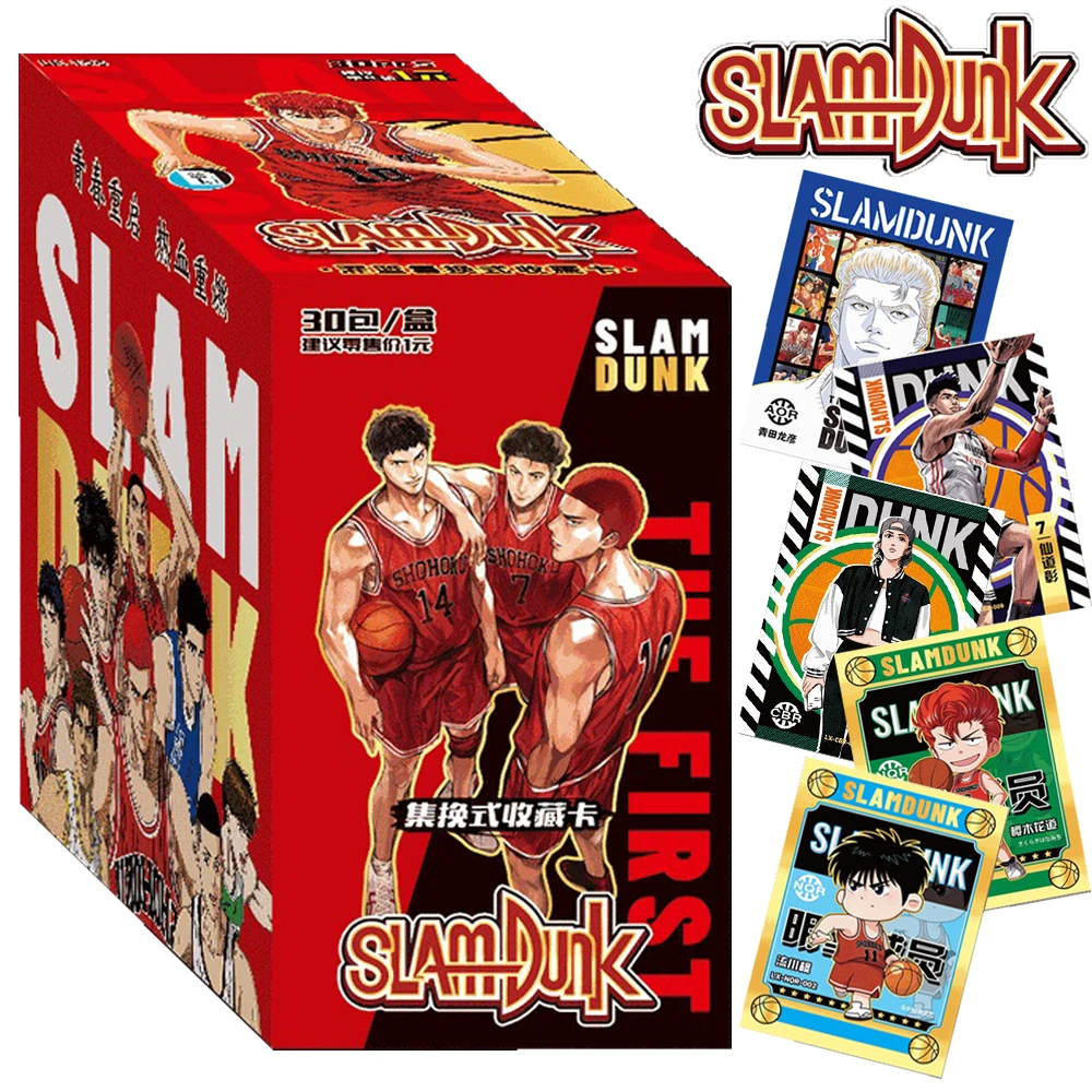 

THE FIRST SLAM DUNK Collection Card For Child Miyagi Ryota Kiyota Nobunaga Youth Inspirational Anime Limited Game Card Kids Toys