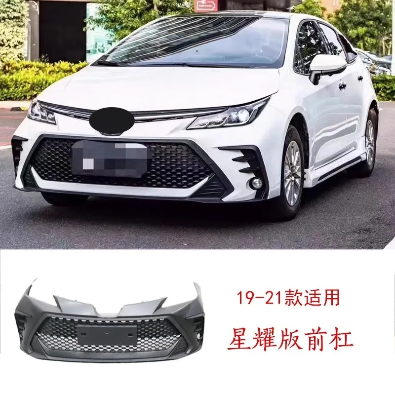 Body Kit Front Rear Bumper Grille Mask Rear Lip Assembly For Toyota Corolla2019-2021 Modified New Style Auto Accessories