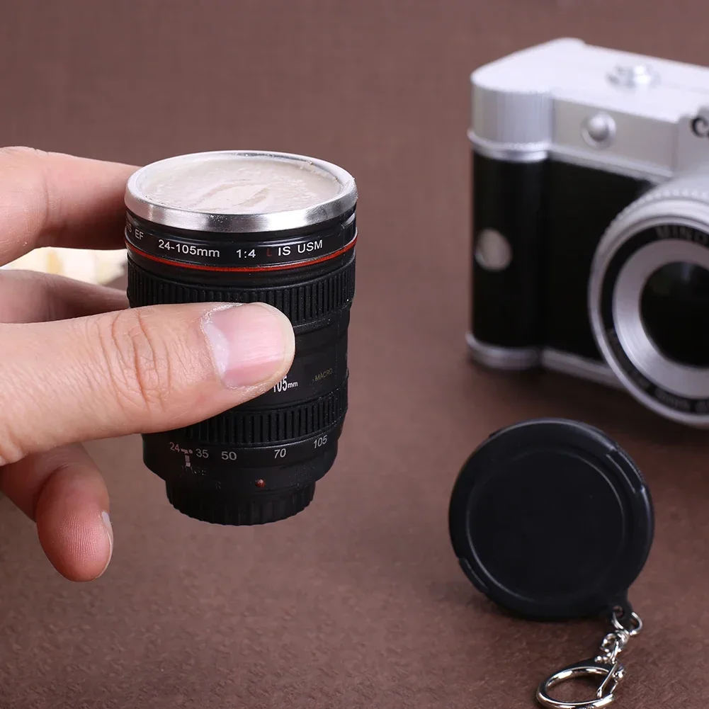 1/2pcs Creative Mini Travel Mug Cups Emulation Camera Lens Mugs Stainless Steel Coffee Tea Water Bottle Cup for Travel Outdoor