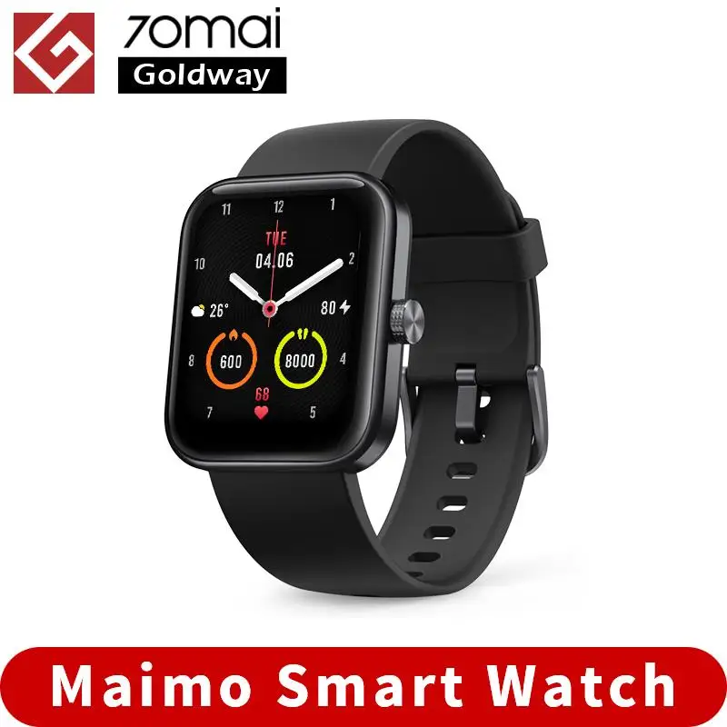 

New Global Version 70mai Maimo Smartwatch Watch 1.69" Blood Oxygen Heart Rate Alexa Voice 5ATM Waterproof Bracelet Women