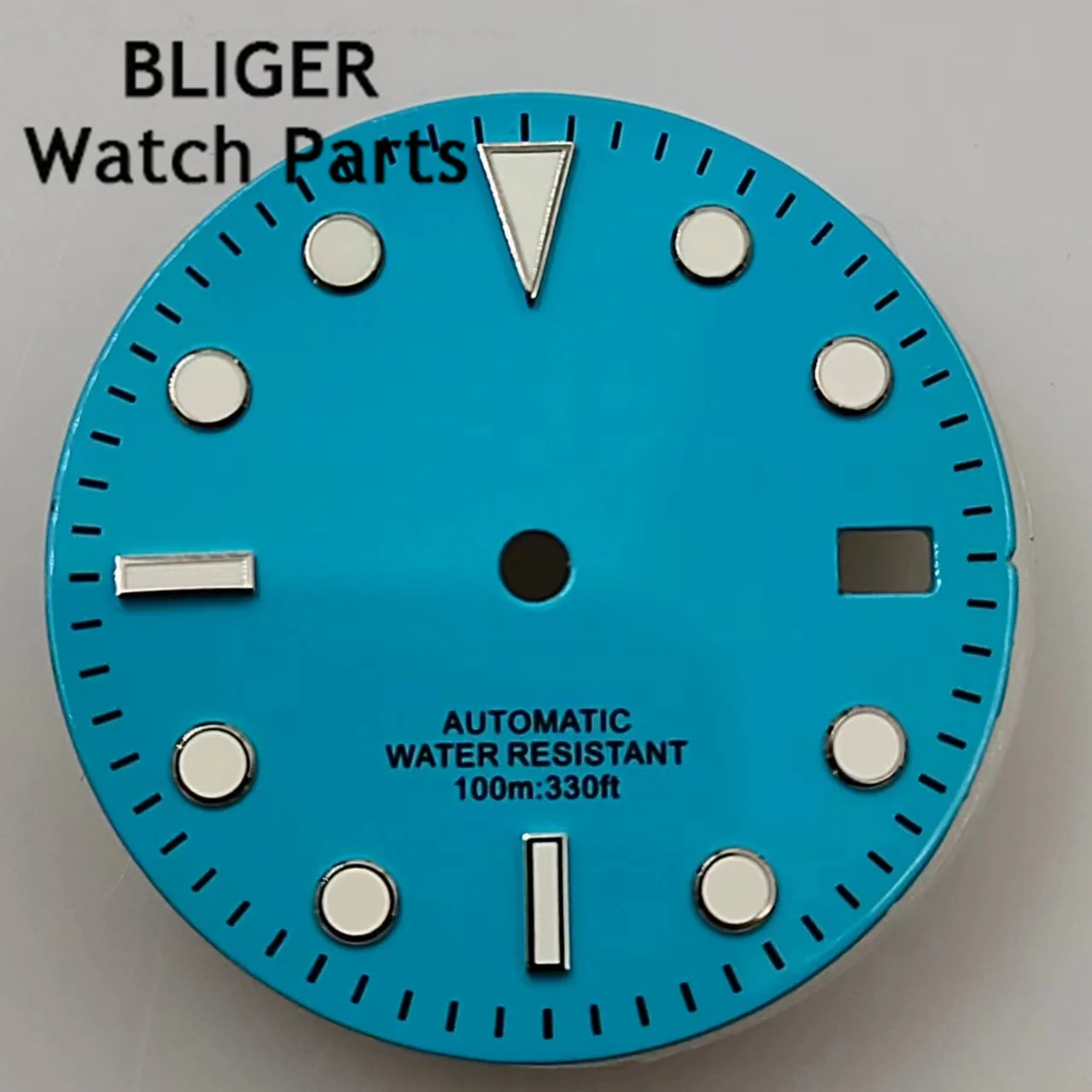 BLIGER-قرص مضيء للحركة ، 29 مللي متر ، أسود ، أبيض ، أخضر ، أزرق ، رمادي ، NH35 ، ETA 2824 ، 2836 ، miota 8215 ، 821A ، Mingzhu DG2813 ، 3804 حركة