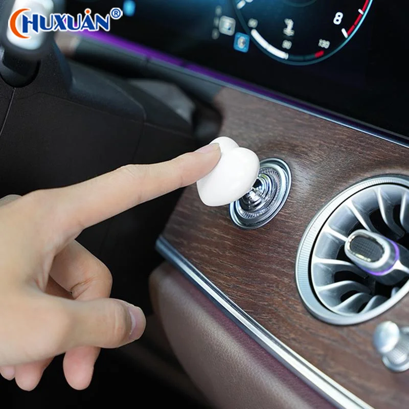 [Q]Car One-Click Start Buttons Protective Cover Decoration Personalized Creative Heart Ceramic Metal Button Protective Cover