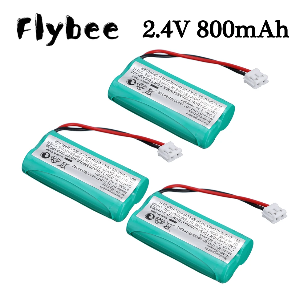 3Pcs/lot BT-1011 Ni-MH 2.4V 800mAh Rechargeable Battery for Uniden BT-1018 BT101 BT8001 BT-694 CPH-515D Cordless Phone Battery