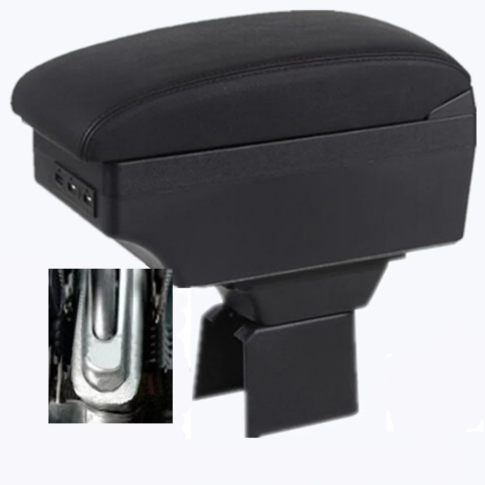 

For Ford Fusion Armrest Box Car Center Console Storage Space Case Elbow Rest with Cup Holder USB Interface