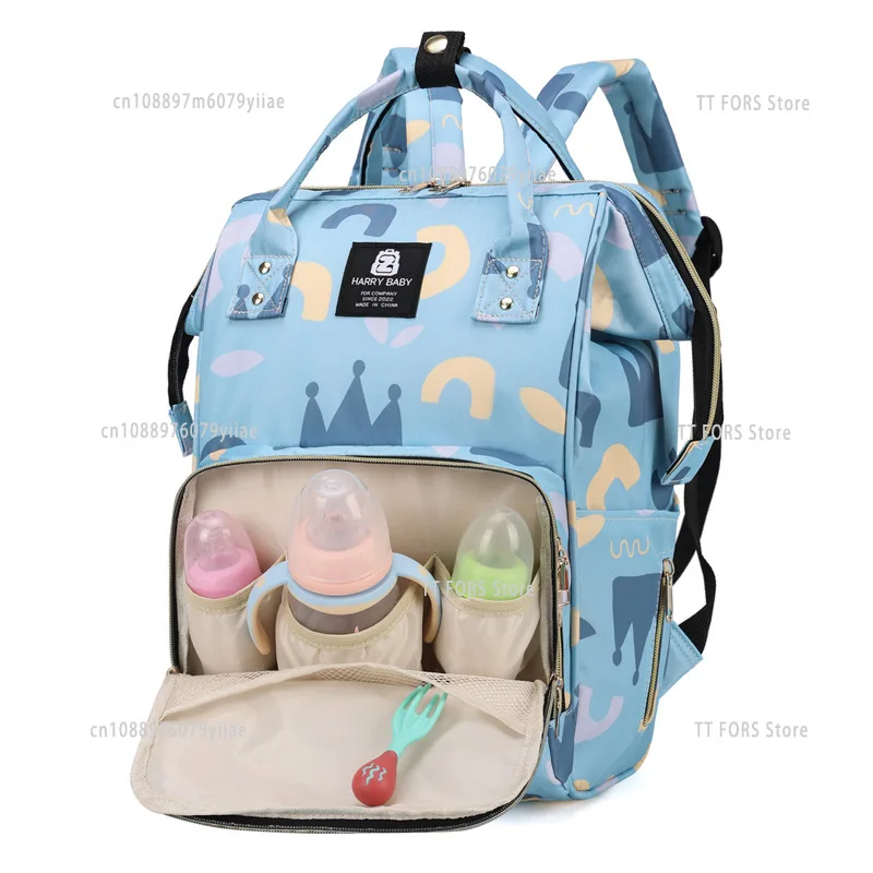 

Multifunctional Mommy Diaper Bag Baby Stroller Hanging Bag Mom Large Capacity Portable Backpack with Bottle Insulation Storage