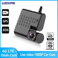 AZDOME C9 Pro 4G Car Camera With Live Stream 1080P Dual Cameras GPS Tracking Wifi Hotspot Multiple Alarms DVR Dash Cam Free APP