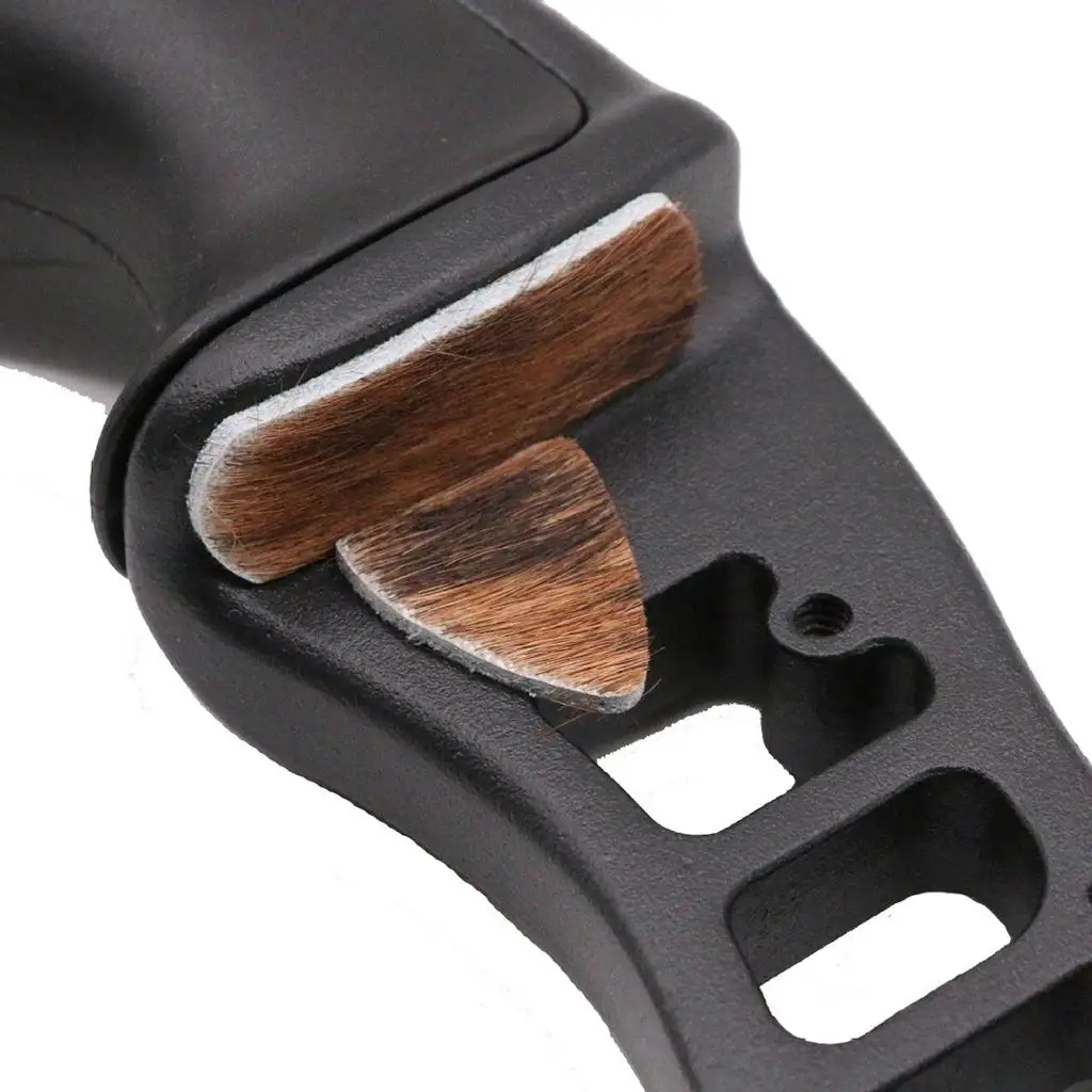 Stick on Cowhide Archery Arrow Rest Silent Shooting Triangle Rectangle Plate for Recurve Bow and Traditional Longbow Accessories - view 5