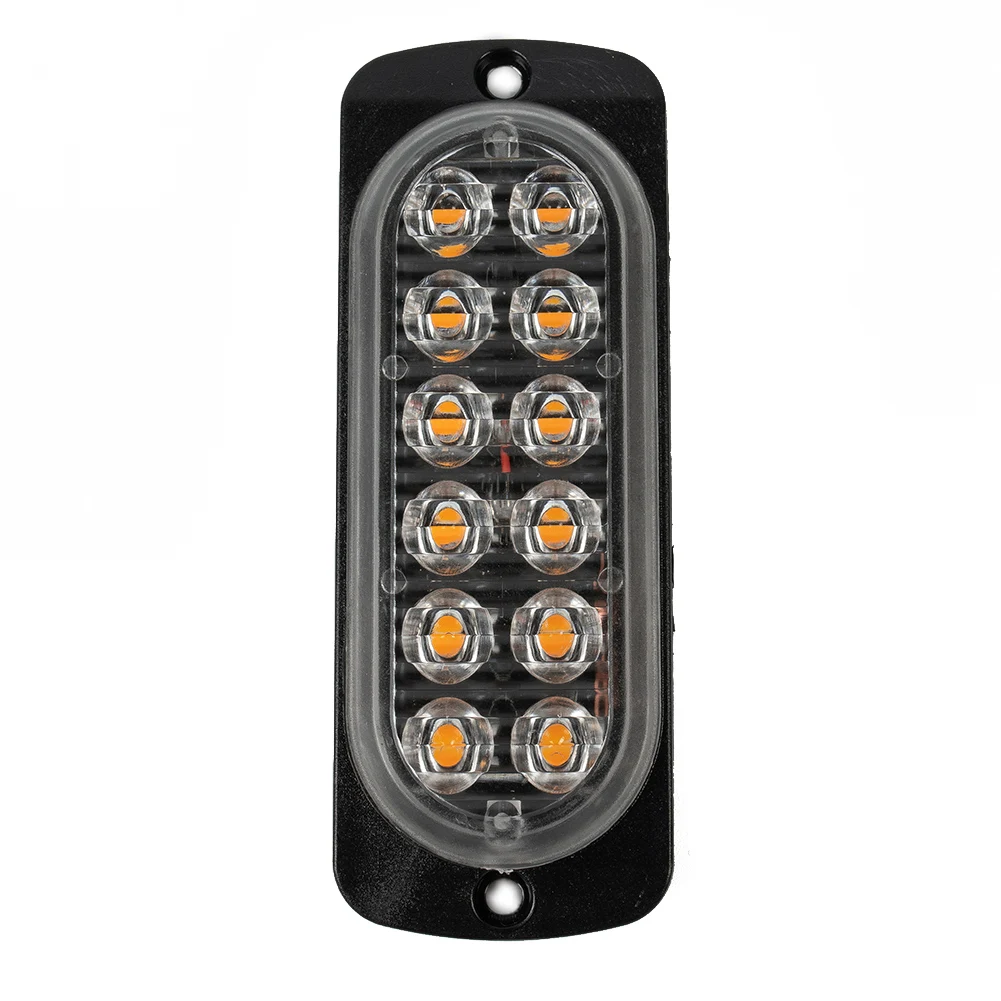 1pcs 12LED Light 12V-24V White Red Orange Truck Trailer Pickup Side Marker Indicator Lamps Caravan Tractor Kart