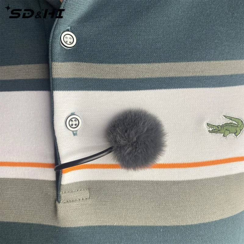 1Set Reusable Furry Soft Covers With Sticker That Provide A Shield Against The Wind For Lavalier Mics