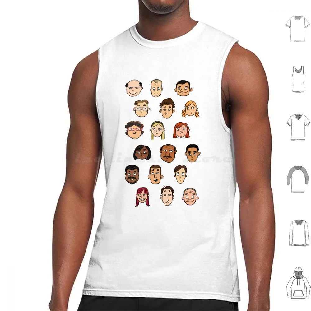 Office Employees Tank Tops Print Cotton Paper Pennsylvania Diversity Ethnic People Office Life Funny Supplies