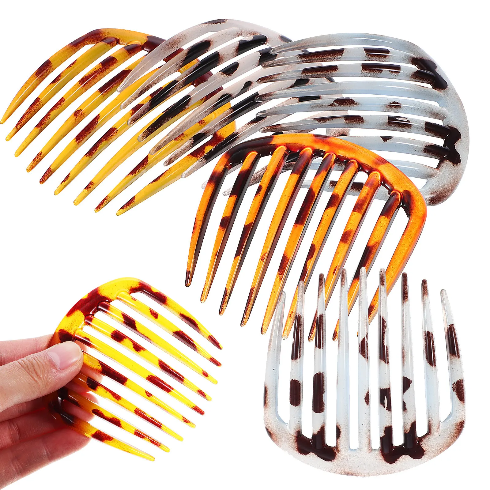 

8Pcs Small Hair Side Combs for Women French Style Decorative Hair Combs Slides Elegant Chic Accessories Gift for Her Valentine