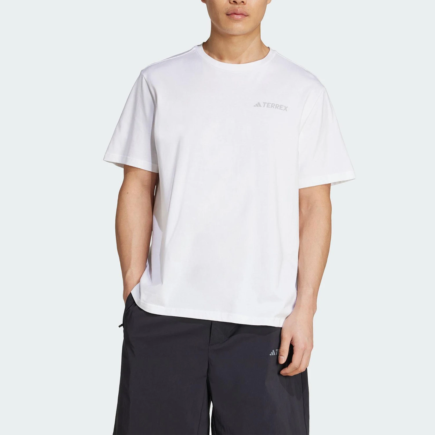 Adidas genuine summer men's round neck outdoor classic soft short sleeved T-shirt JI8327