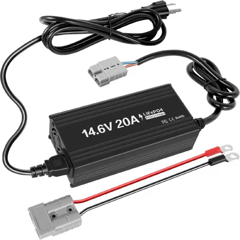 

High Quality Automatic LiFePO4 Lithium Li-ion Battery 12V 14.6V 20A Battery Charger for Electric Tools