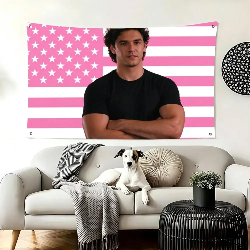 Garrett Graham Pink American Flags  For Living Room Home Dorm Decor Wall Outdoor Camping Party Banner Gifts