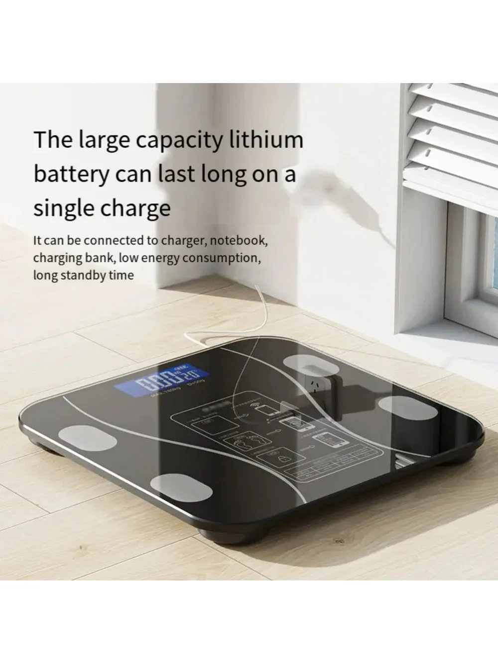 Balance de graisse corporelle USB, balance de graisse domestique intelligente et précise, balance corporelle adulte, petite balance électronique, balance corporelle