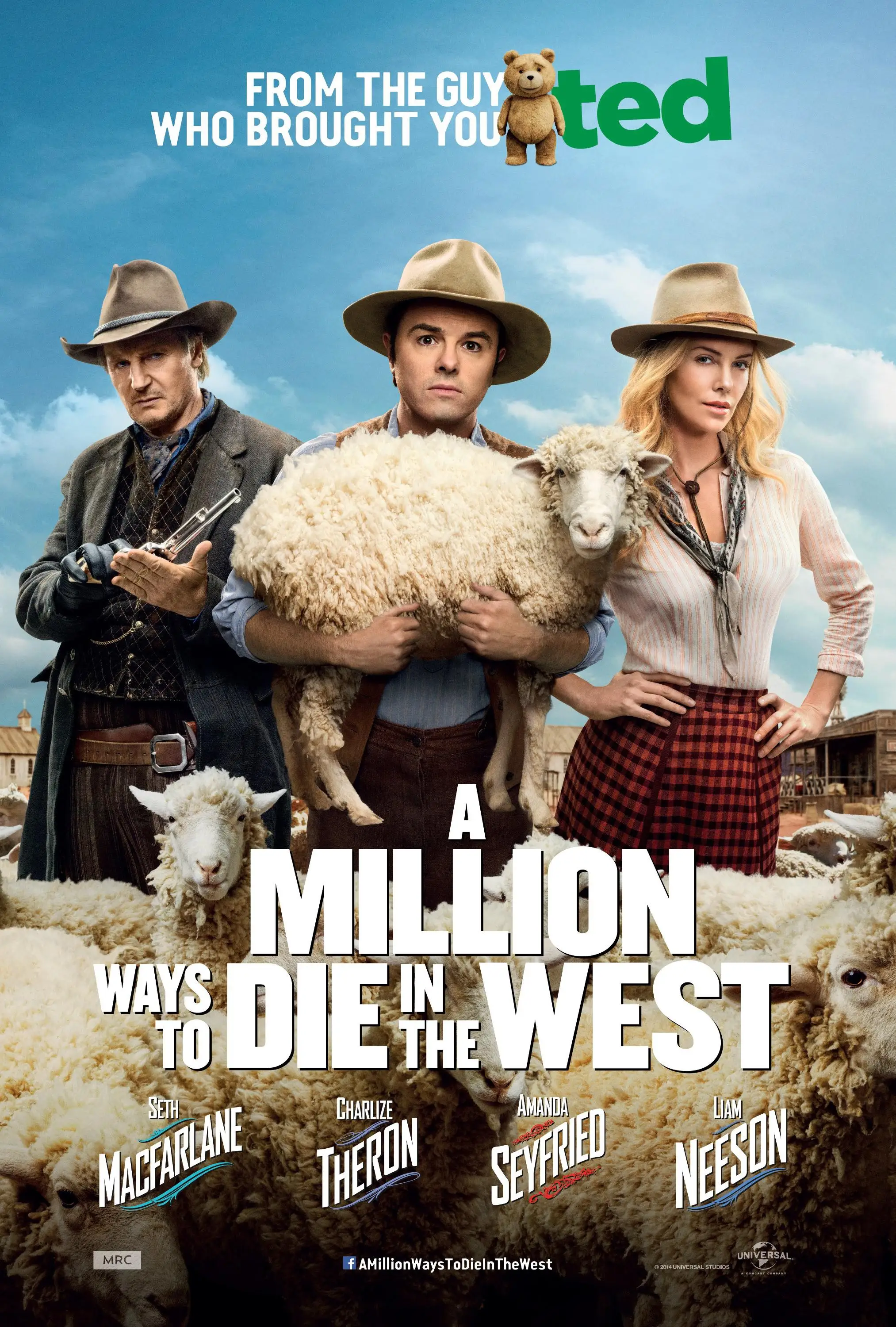 Film A Million Ways to Die in the West (2014) Poster Wall Art Home Interior Decor