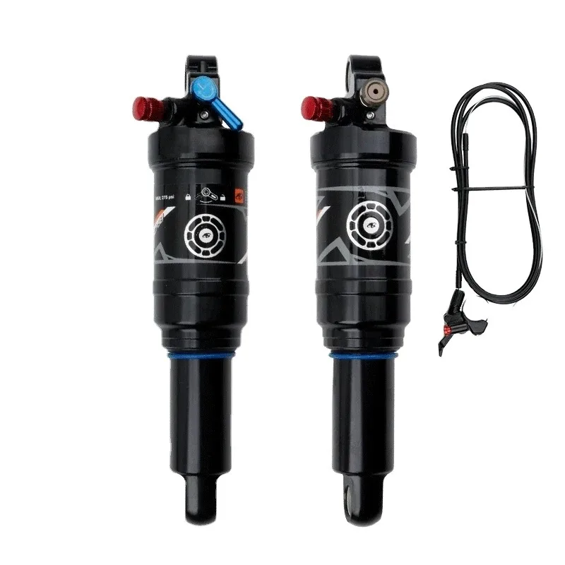 

38RC Soft Tail Mountain Bike Rear Air Shock Absorber Wire Lockable Rebound 165 190/200mm Bicycle Shock Absorber