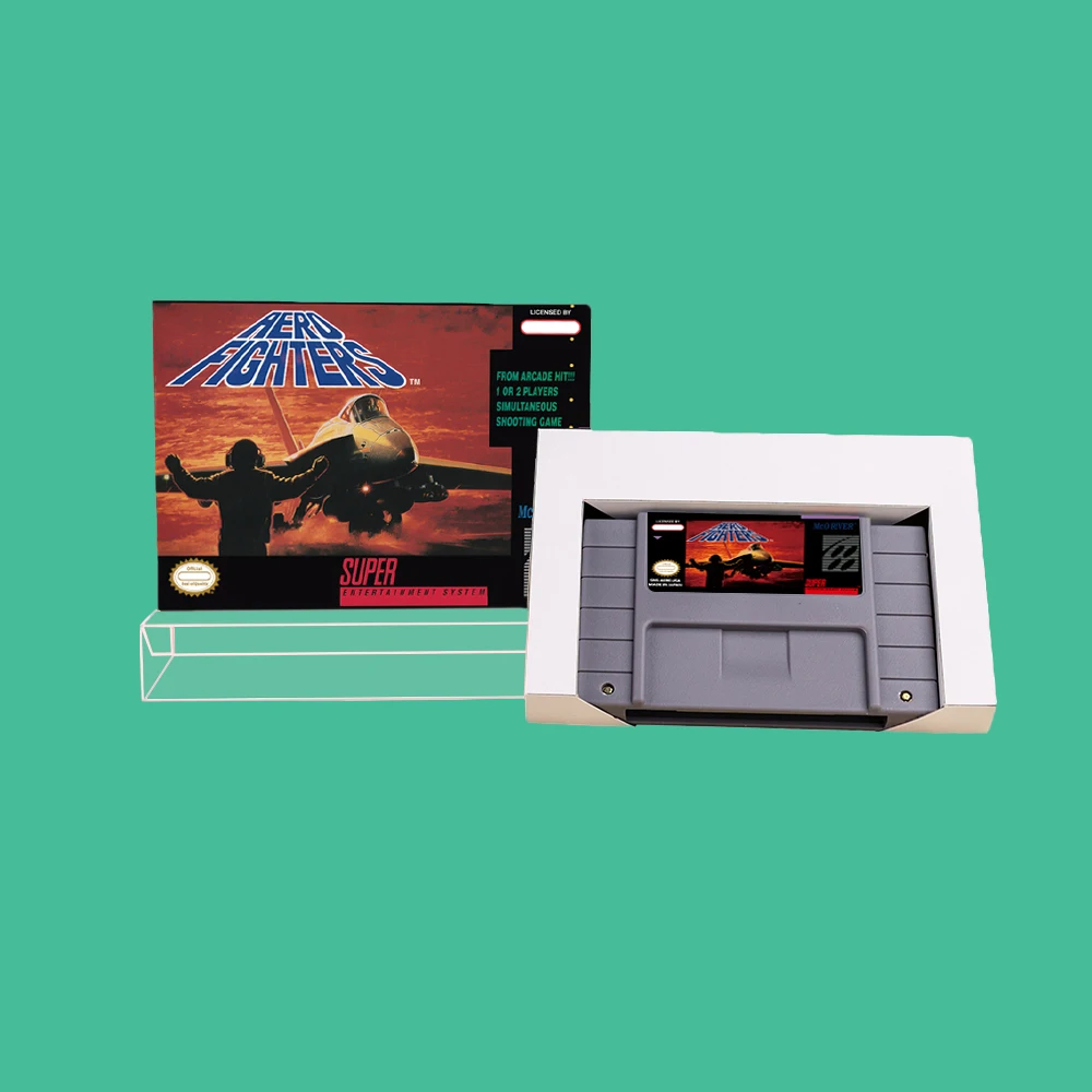 

RPG Game for Aero Fighters - Game Cartridge with Box for NTSC version 16 bit SNES console