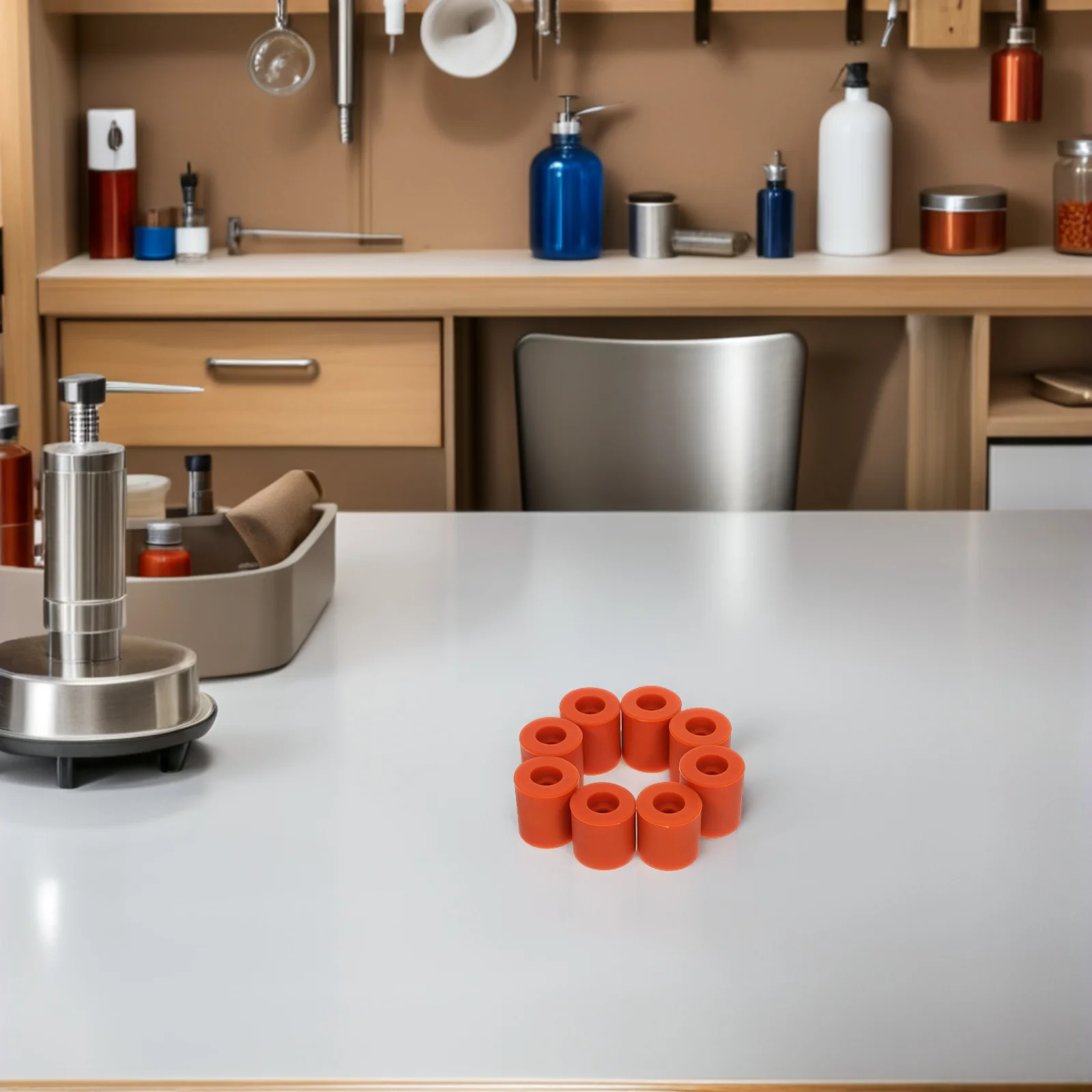 

8Pcs Silicone Bed Leveling Mounts Heat-Resistant Stable Vibration Reducing 3D Printer Solid Bed Mounts Buffer Column