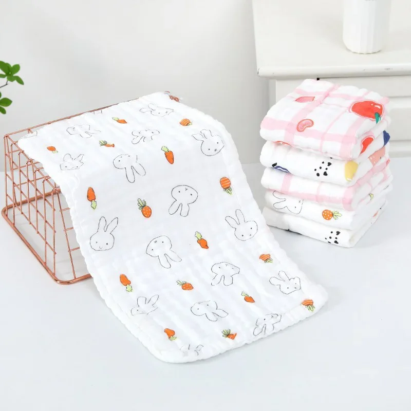 

Baby Towel Cotton 6 Layers Gauze Newborn Infant Toddler Face Towel Hand Bathing Bibs Handkerchief Children Soft Towel