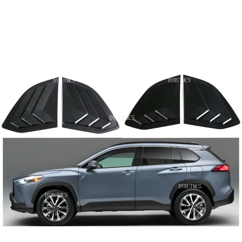 

Rear Side Vent Window Scoop Louver Trim Cover Fit For Toyota Corolla Cross XG10 2021 - 2026 Auto Accessories