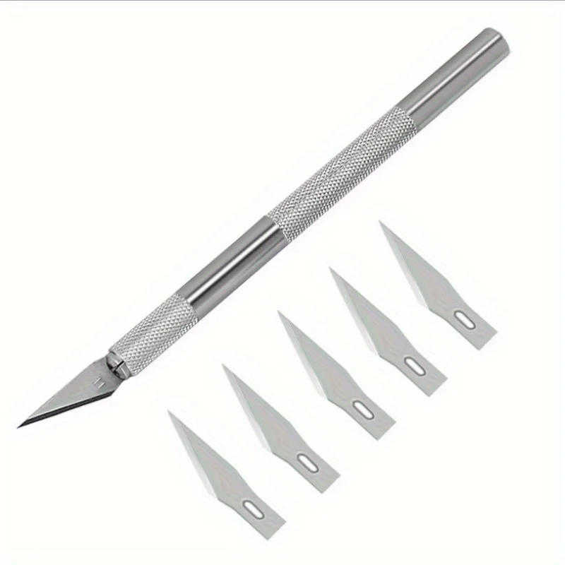 1 Exacto Knife Style + 5 Blades Hobby Multi Tool Crafts Cutting