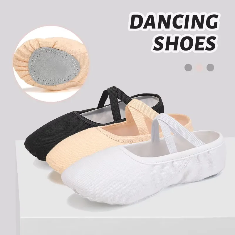 Professional ballet shoes for girls, dance gymnastics, yoga, canvas, children's adult ballet shoes, women's dance shoes