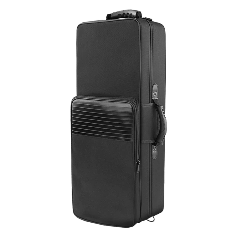 

Eb and Bb Key Alto, Tenor, and Soprano Saxophone Backpack Instrument Case, Single Shoulder Carry, Portable Backpack Saxophone Storage Bag