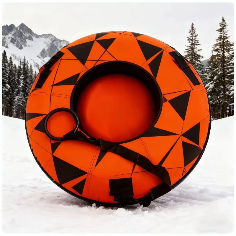 

Customized Design Inflatable Tarpaulin Snow Tube Mini With Rope Durable Winter Outdoor Sled for Adults All-purpose