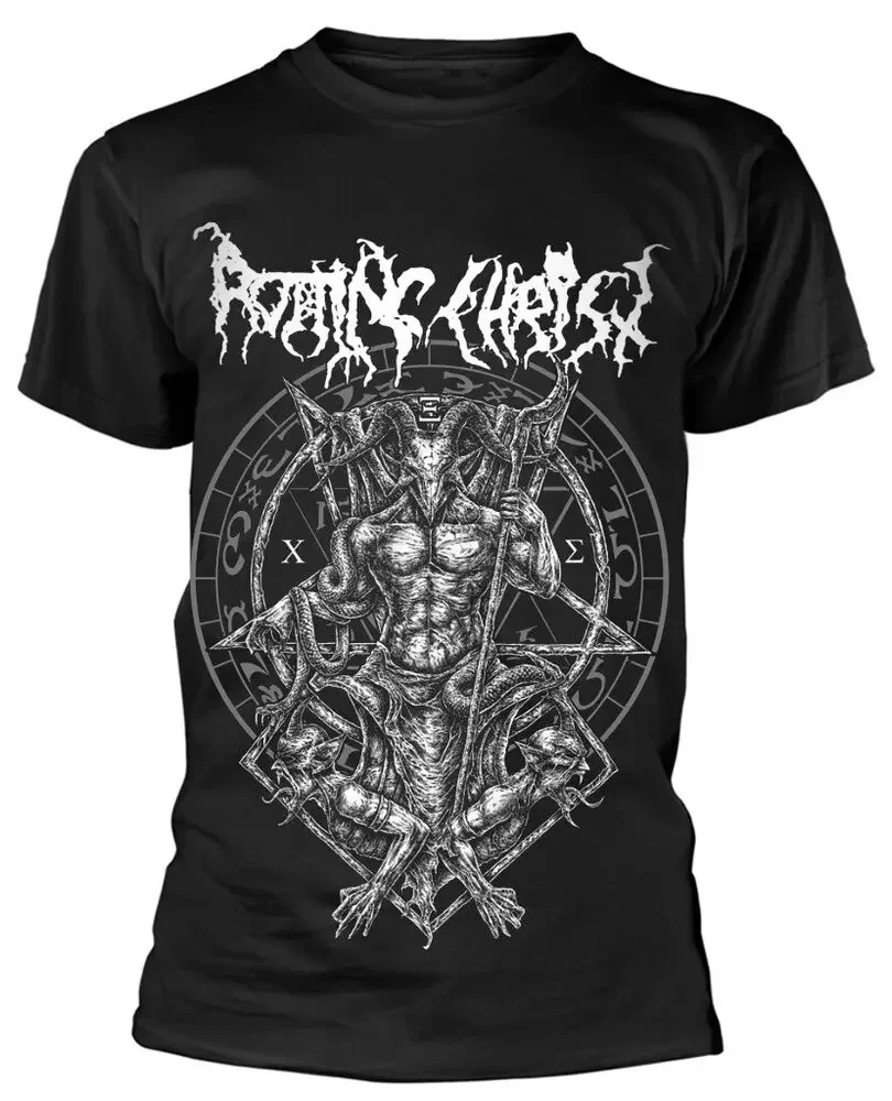 Rotting Christ Hellenic  Legions    Anime pattern for both men and women High quality cotton Short Sleeves