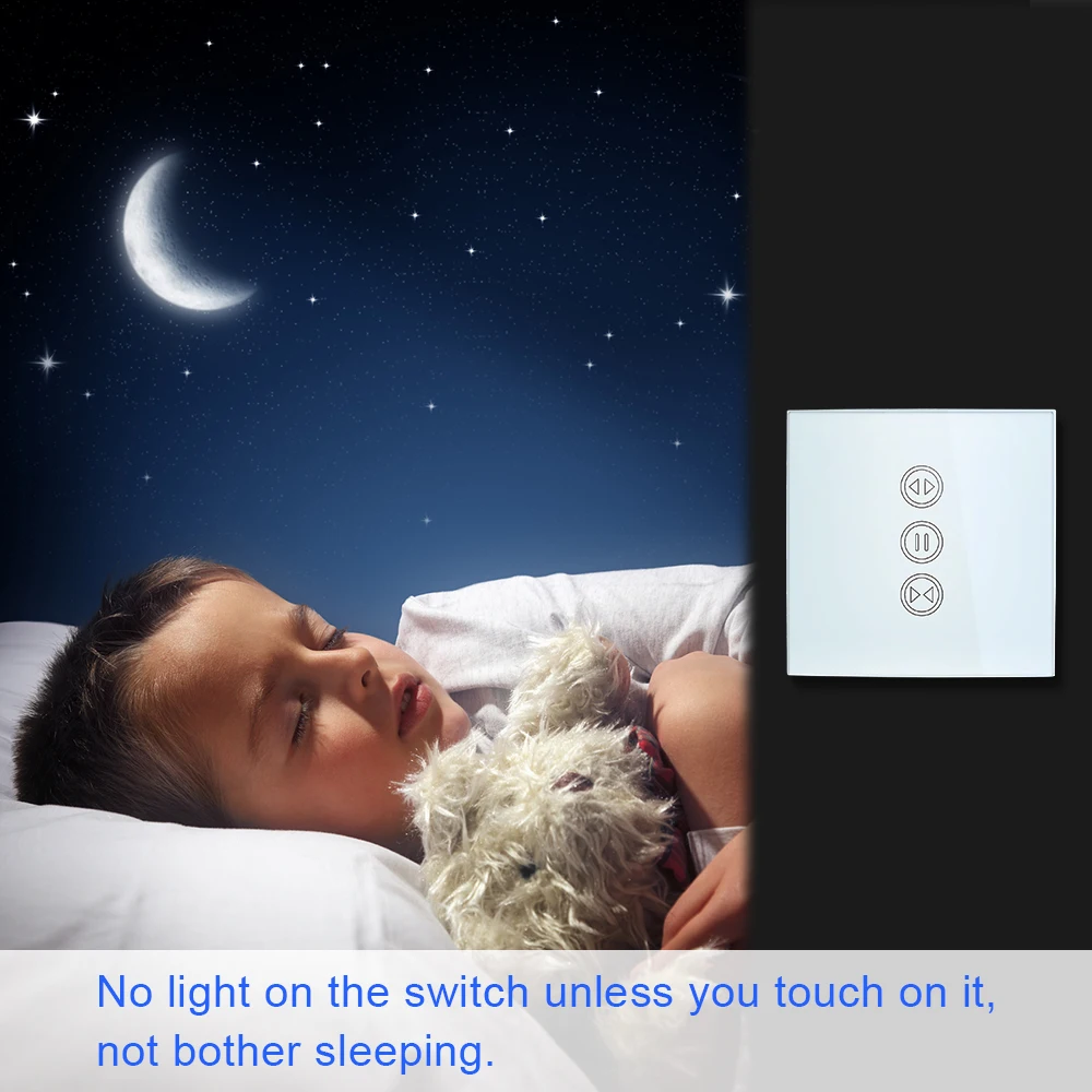 Tuya Smart Life RF WLAN Smart Vorhang- und Rolladen-Schalter Google Home Alexa Echo Sprachsteuerung Smart Home App Timer – Detail 6