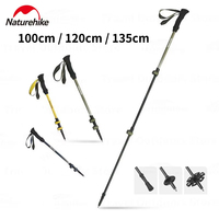 Naturehike Hiking Stick Carbon Fiber Telescopic Ultralight Outdoor Climbing Pole Trekking Accessories Walk Climbing Equipment