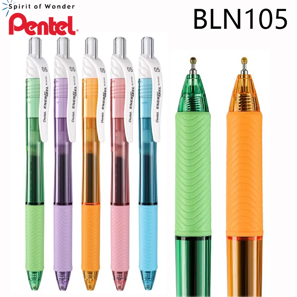 

5Pcs Japan Pentel Gel Pen BLN-105 Quick-drying Black Lead Press Test Needle Pen 0.5mm Learning Stationery Office Accessories