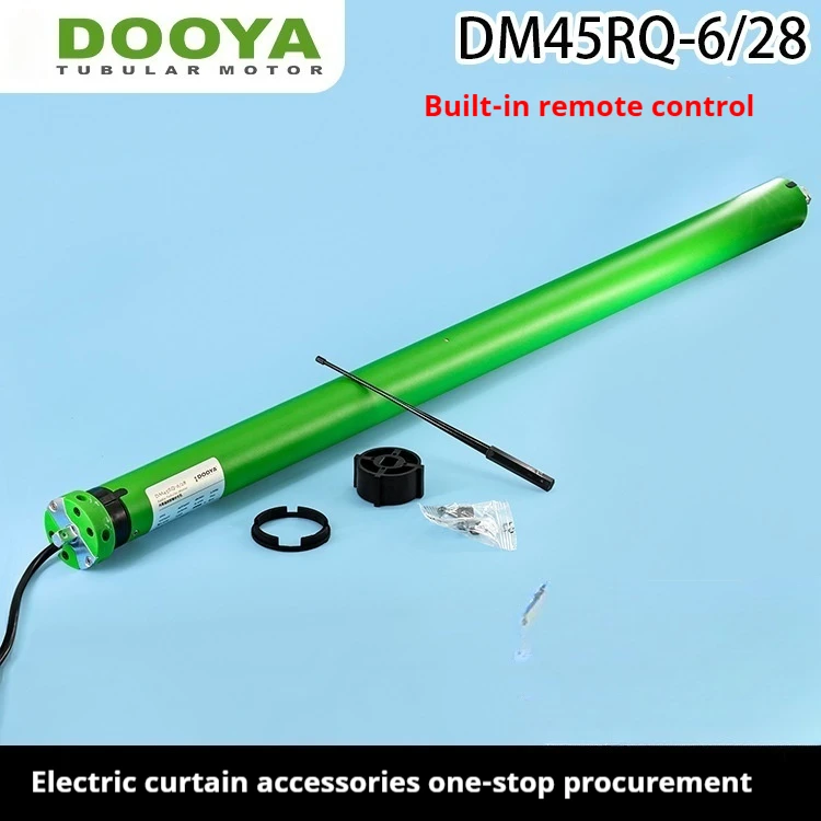 

Electric curtain roller blind lifting high window Duya DM45RQ tubular motor supports wireless remote control